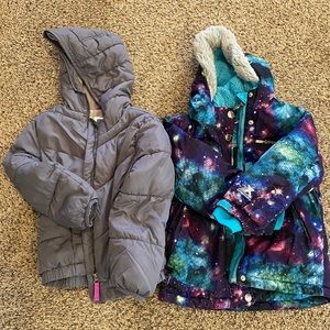 2 girls winter jackets size 6/7